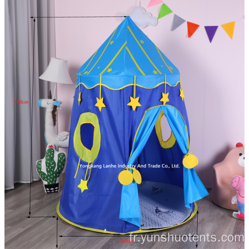 Tente de jeu pliante portable pour enfants, château de maison